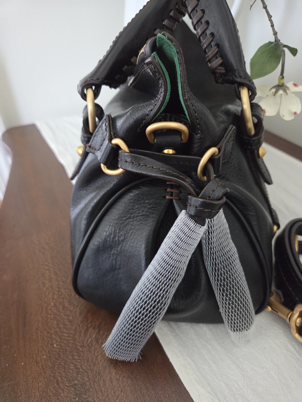 Dooney & Bourke Florentine Mini Satchel EUC Black - Picture 4 of 8